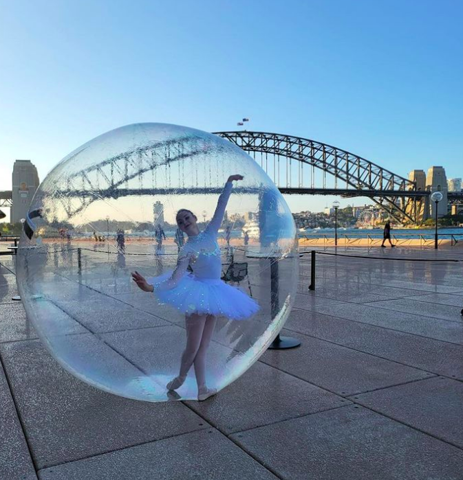 Dancing in Sydney. Photo credit @dancecircusentertainment on Instagram