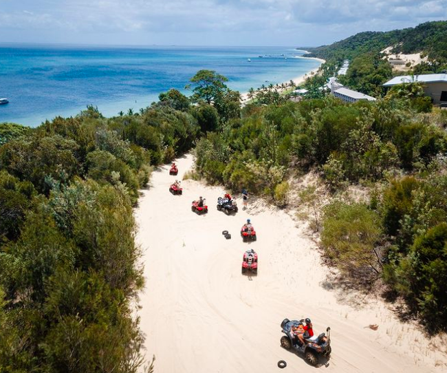 ATV.photo credit @tangaloomaislandresort on instagram