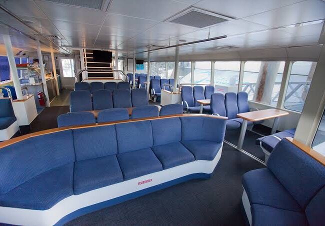 Silversonic interior seats . Photo credit @tourism Port Douglas