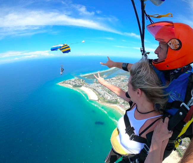 Gold coast skydive.Photo credit @goldcoastskydive on Instagram